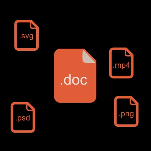 Abstract image of files being sent through the internet