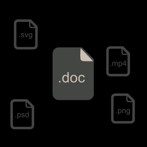 Abstract image of files being sent through the internet